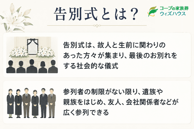 告別式とは？意味・目的・何をするのか