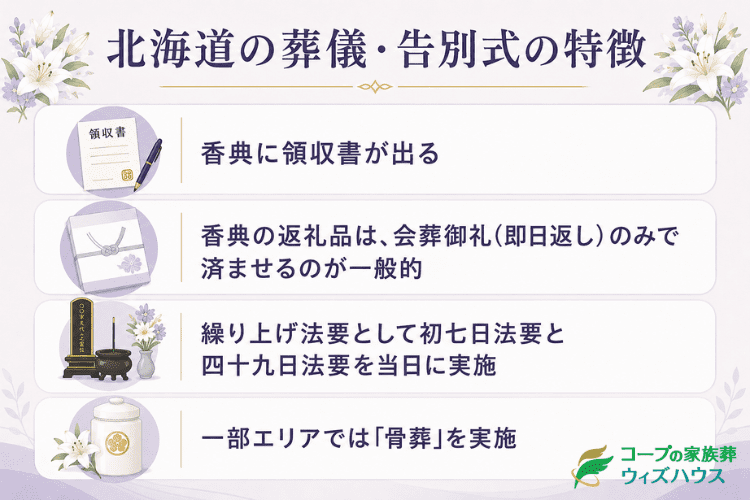 北海道の葬儀・告別式で知っておきたい地域性
