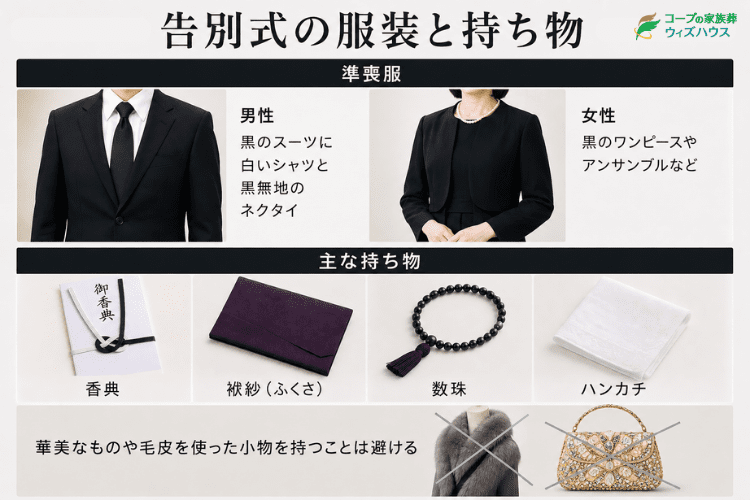 告別式の服装や持ち物のマナー