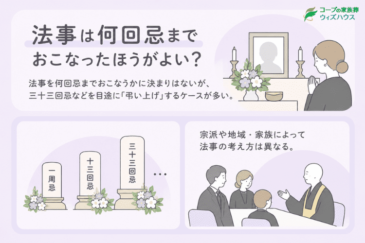 法事は何回忌までおこなう？