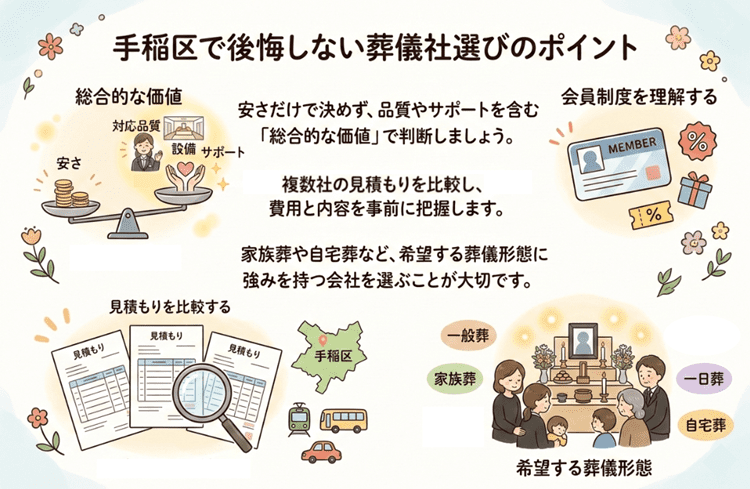 札幌市手稲区で後悔しない葬儀社の選び方まとめ