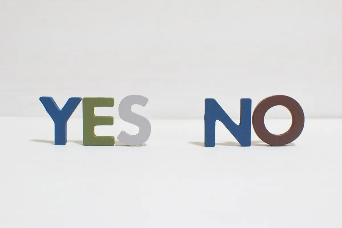 YES・NOのイメージ画像｜適した葬儀形式を診断するチャート用