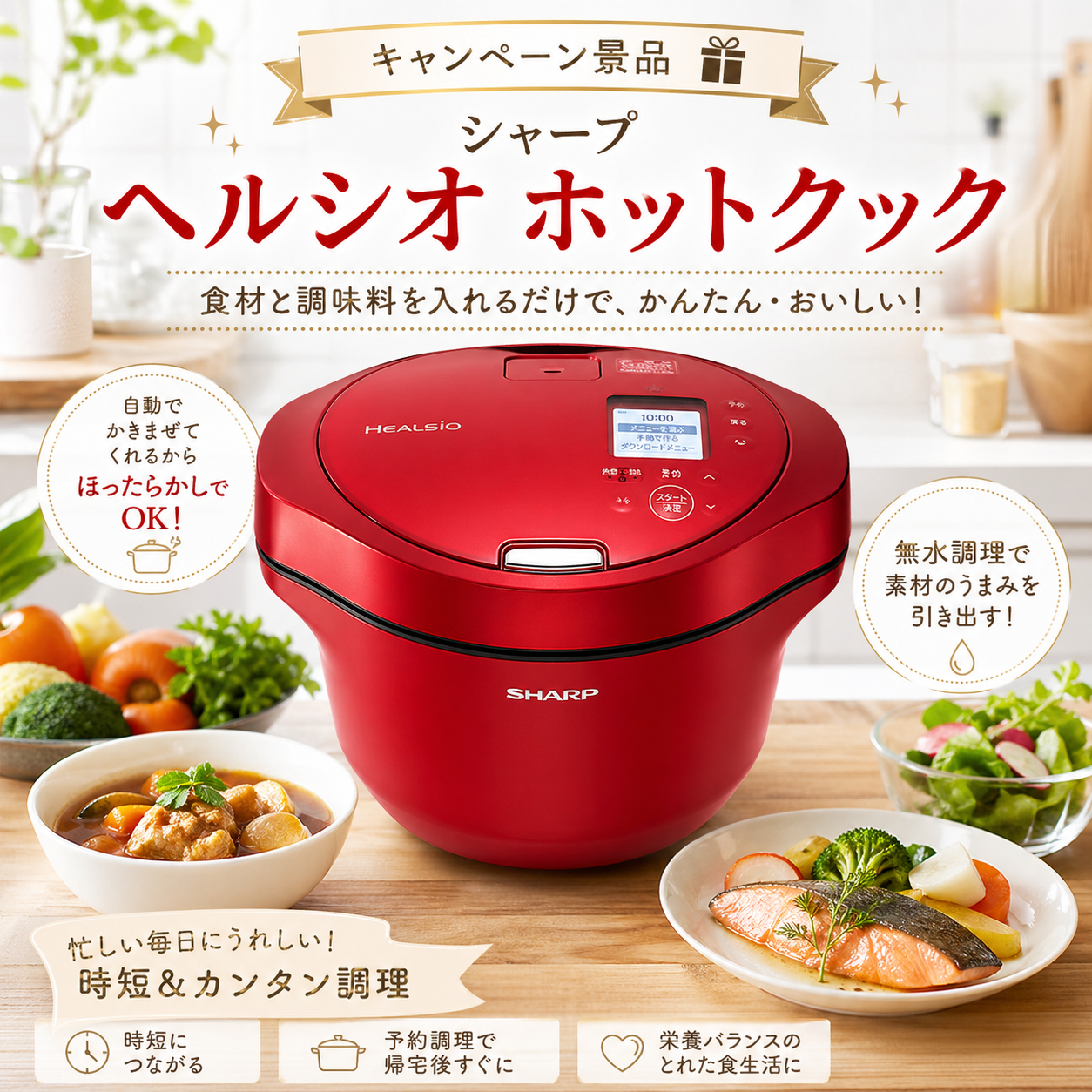 シャープヘルシオホットクック