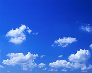 Scattered Cumulus Clouds in a Blue Sky